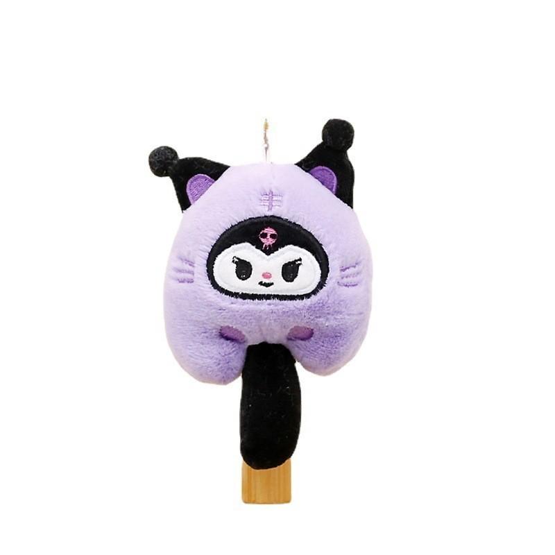 Adorable Sanrio Keychain Plush Toy Kuromi Cinnamoroll Cute Doll Bag Charm