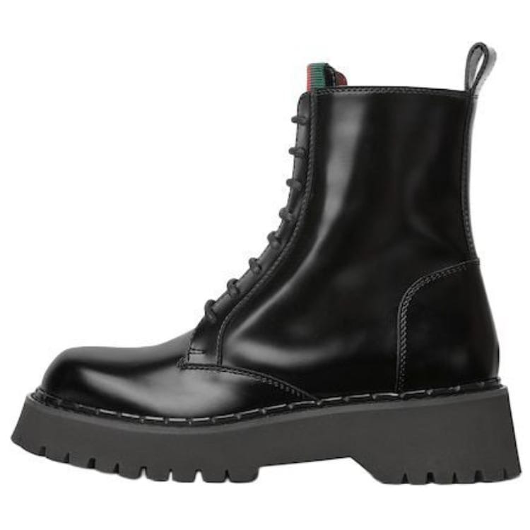 Gucci Wmns Web Ankle Boot `Black`