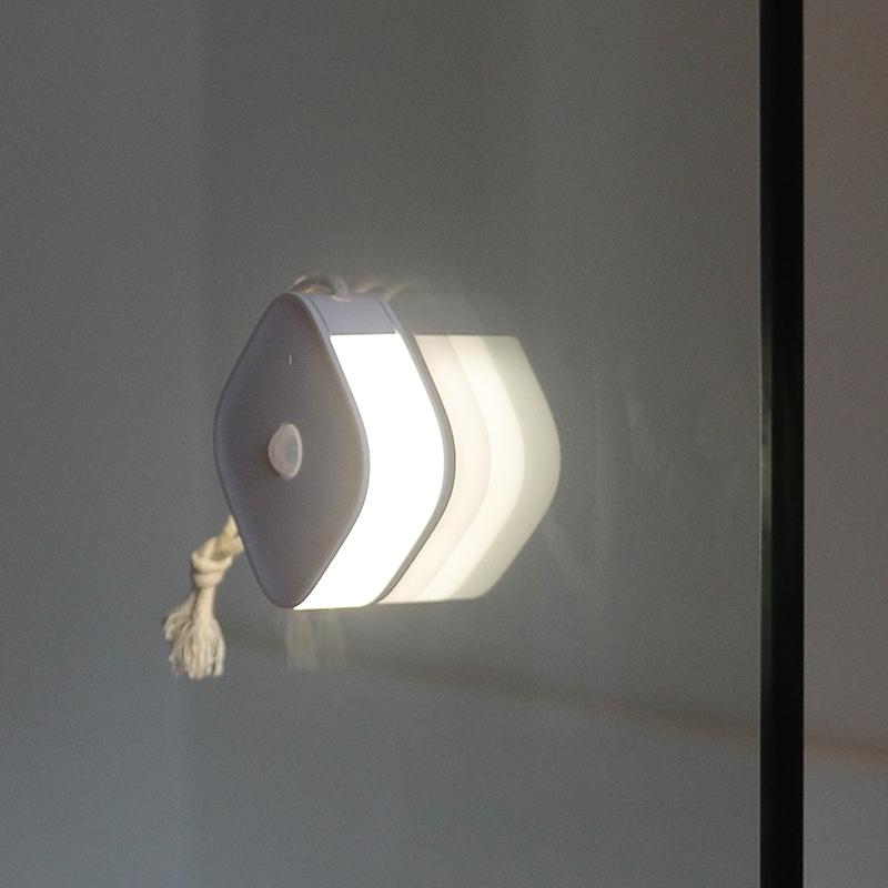 Led Lights With Motion Sensor Automatic Sensing Bedside Bedroom Lamps Rechargeable Led Lamp For Home