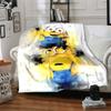 1pc Minions Friendship Flannel Throw Blanket HD Printed Lightweight Soft Warm All Season Blanket for Sofa, Bed, Travel, Camping Machine Washable