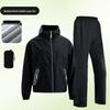 Men's Ultra-thin Raincoat and Pants Set: Anti-heavy Rain, Lightweight, Portable, Breathable for Outdoor Riders