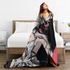 Wuthering Waves Camellya Flannel Blanket Game Soft Durable Throw Blanket for Bedroom Travel Office Bedspread Sofa Bed Cover