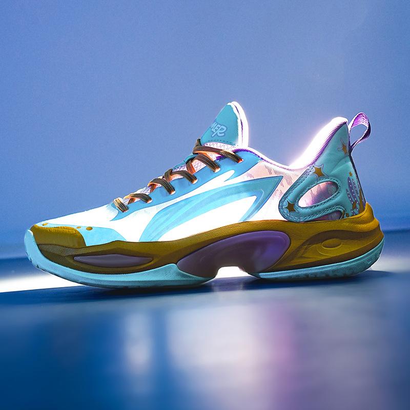 Practical Basketball Shoes Men's Flash 10 Sonic 12 Women's Non-slip City 12 Breathable Students Low-top Sneakers Ultra-light
