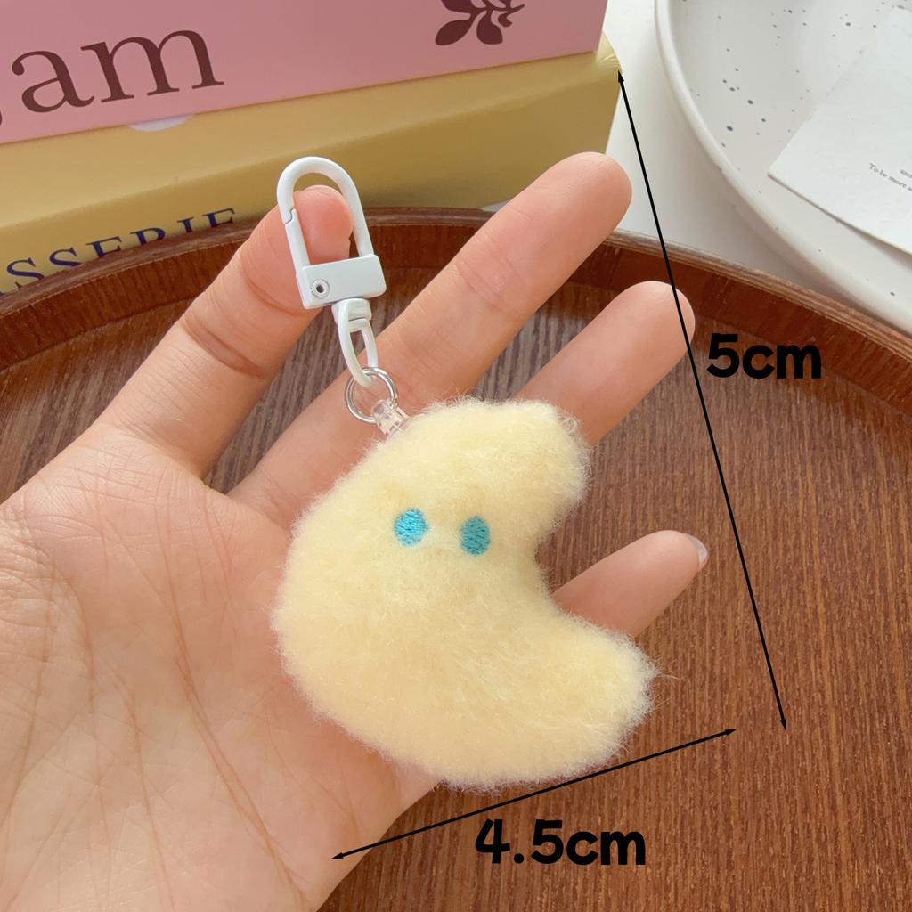 1/2PCS Cute Plush Star Moon Keychain Plush Doll Pendant For Women Girls Sweet Versatile Backpack Decoration Accessories Gifts