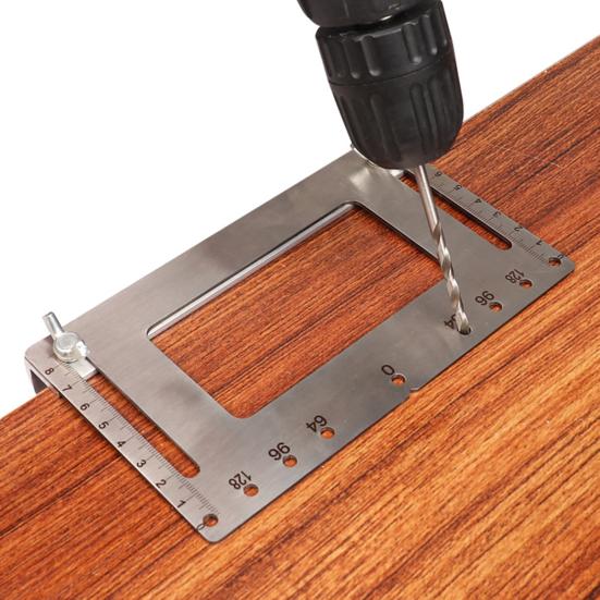 Punch Locator Precise Adjustable Ultra Light Stainless Steel Cupboard Handles Drilling Positioning Tool Woodworking Tools