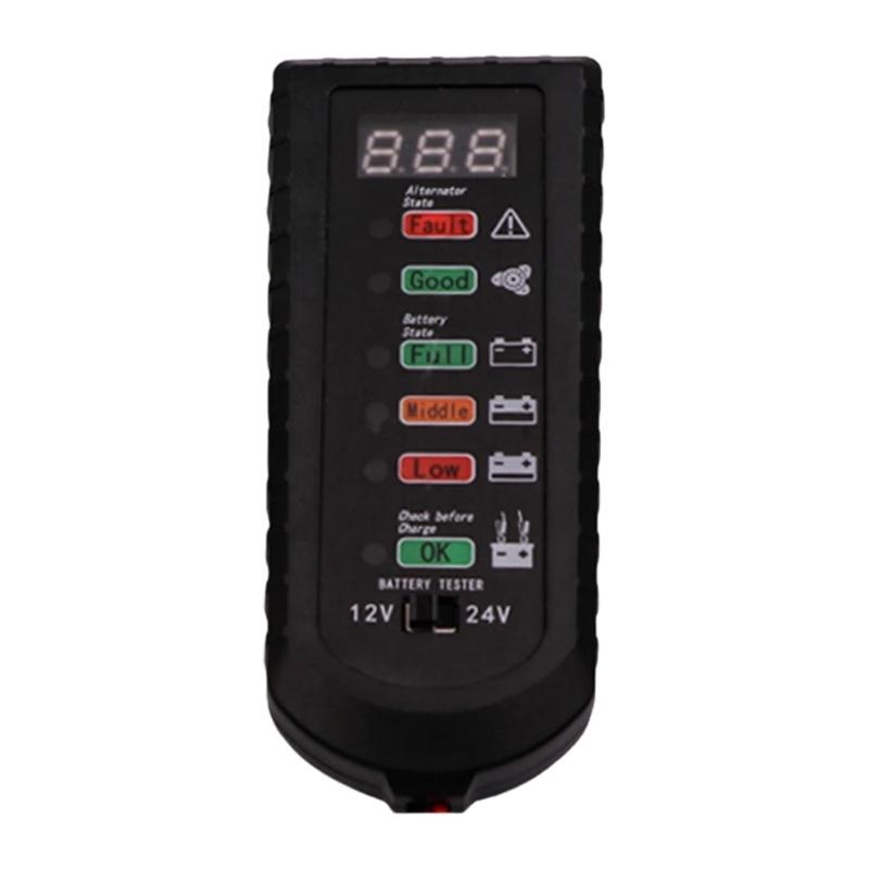 Portable Car Battery Analyzers AC Tester for Vehicles Trucks Featuring High Precisions ABS Housing Enhances Cooling Syst