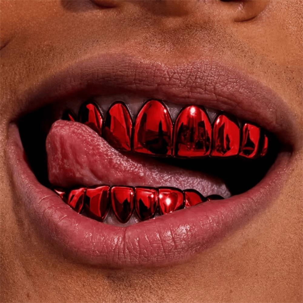 1Pcs/Set Halloween Jewelry 8 Teeth Top Bottom Grills Y2K Party Cosplay Teeth Rapper