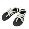 Sheepskin temperament hand-woven sandals 2025 new holiday style French flat Roman sandals casual cool slippers