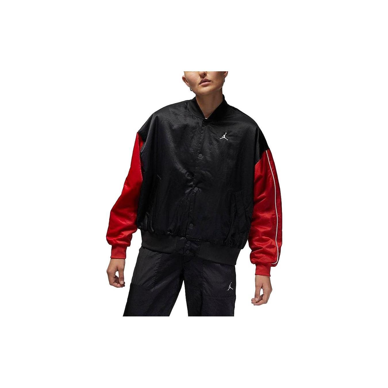 (WMNS) Air Jordan Flight Renegade Jacket Black Red Women s DV1414-010 M