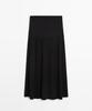 Masimodutti Box Pleated Semi-Long Skirt