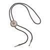 6Pieces Southwestern Styles Men's Bolo Tie with Cow Skull Star Pendant for Casual or Formal Wear Leather Cord Necktie
