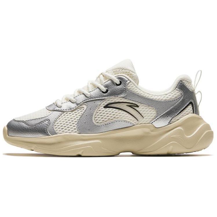 (WMNS) ANTA Casual Shoes Silver White Beige Women s 922428810-1 EU 36.5