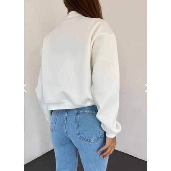 Diving Fabric Double Pocket Bomber Jacket