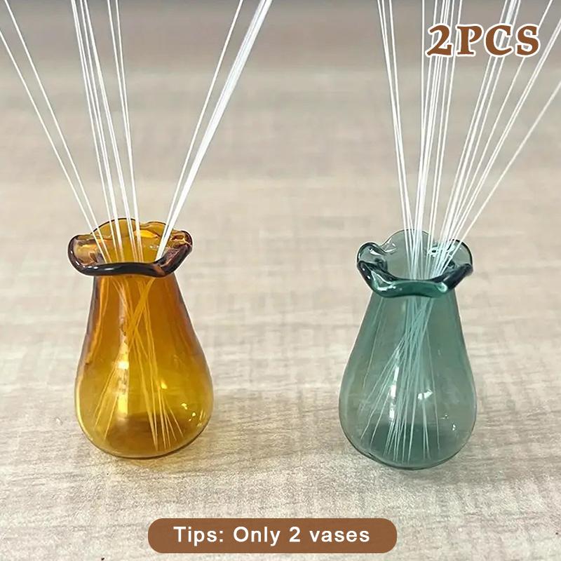 

2 шт. Мини-вазы в виде кошачьих усов, стеклянные держатели для кошачьих усов, миниатюрные вазы для цветов, для хранения кошачьих усов или маленьких цветов, домашний декор