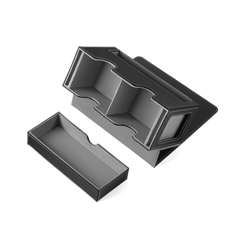 PU Magnetic Dual-Sided Card Display with Dice Drawer for Trading & Star Cards