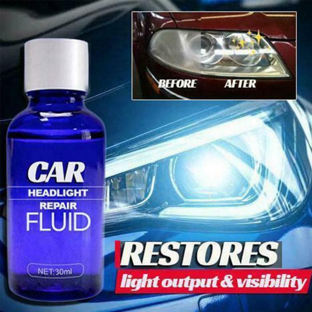 Car Headlight Restoration Kit Headlamp Scratch Remover Repair Refurbish Long Lasting UV Protection Car Polish Liquid Cleaners