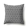 Polyester Pillowcase Black and White Printed Pillowcase Waist Cushion Cover Geometric Cushion Head Cushion Cover