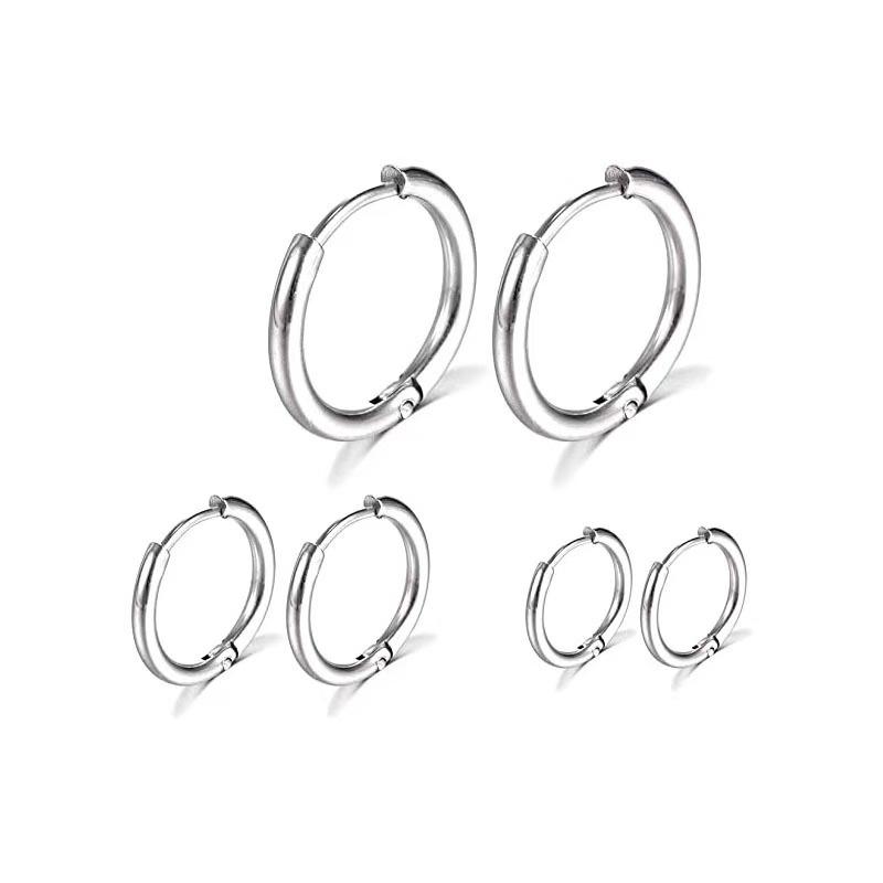 Creolen aus Titanstahl: Stilvoller Unisex Knorpel- und Piercing-Schmuck