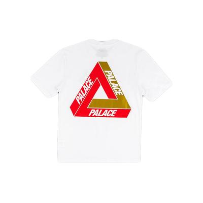 Camiseta de Manga Corta con Estampado Gráfico Chi-Ferg Exclusiva de Shanghái para Hombre Tops Blanco P17TS162