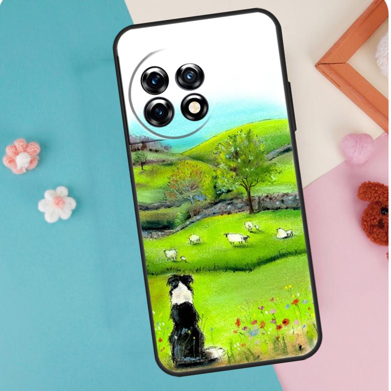 Border Collie Dog For OnePlus Nord 5 CE 2 3 4 Lite N20 N30 Case For OnePlus 15 13 12 11 10 13T 10T 12R 13R 15R