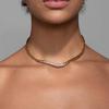 Tooxika Simple Personality Light Luxury Temperament Metal Irregular Lava Flash Diamond Collar Choker Necklace