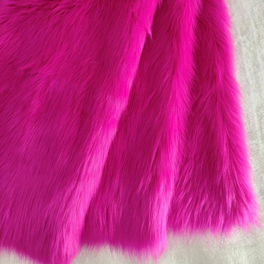 Tessuto Peluche Imita Pelliccia di Volpe 5cm Disponibile (Taglia piccola) per Tappeti e Abbigliamento