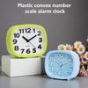 1pc minimalist bedside square quartz alarm clock, creative 3D digital clock face, home decoration, festival gift, battery free
