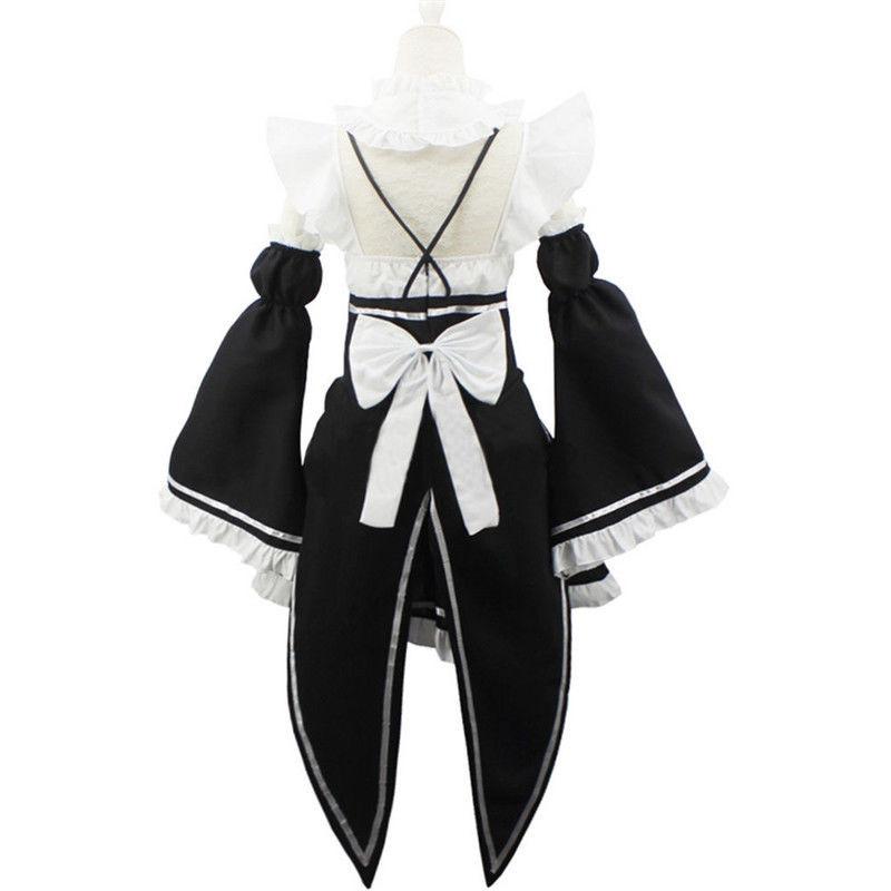 Zero Kara Hajimeru Isekai Seikatsu Twins Ramrem Cosplay Maid Party Dress