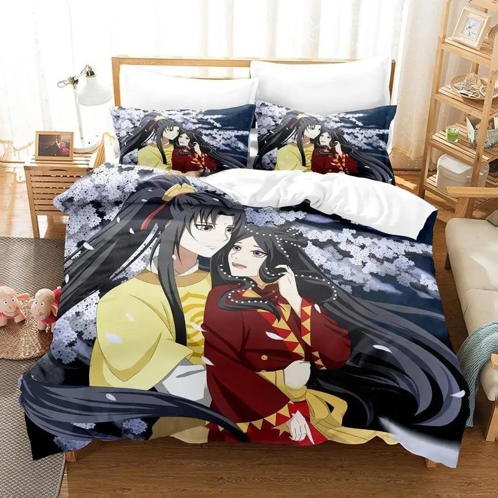3D Print Mo Dao Zu Shi Wei Ying and Lan Zhan Bedding Set Anime three-piece set Adult Kid Bedroom Duvetcover Sets