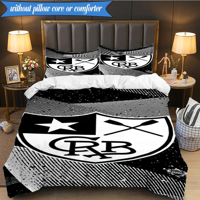 3PCS Shield With Star Emblem Printed Soft Bedding Set,Including 1pc Duvet Cover And 2pcs Pillowcases Perfect for Bedroom, Dormitory, Fan Gift