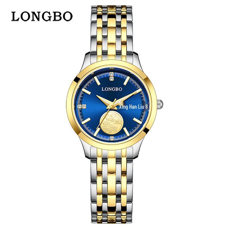 Longbo Quartz Waterdicht Stalen Band Casual Koppel Horloges Set