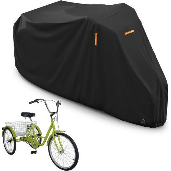 

Durable 210D Oxford Cloth Waterproof Tricycle & Motorcycle Cover with PU Coating 190T tricycle cover чорний