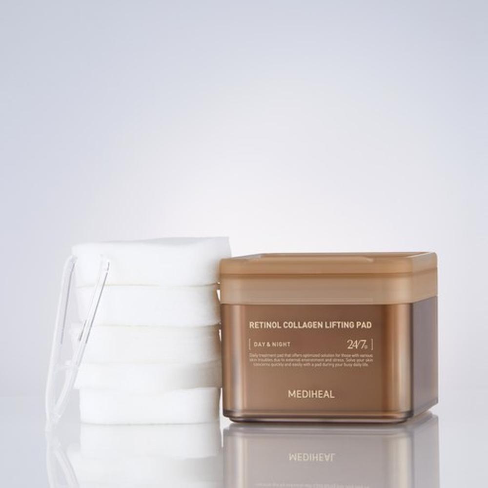 Mediheal Retinol Collagen Firming Pad 180ml (100 Pads), Korean