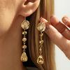 Ingemark Punk Elegant Unregelmäßige Geometrie Hängeohrringe für Damen Trendige Metall Durchstochene Lange Hängeohrringe 2026 Neujahrsschmuck