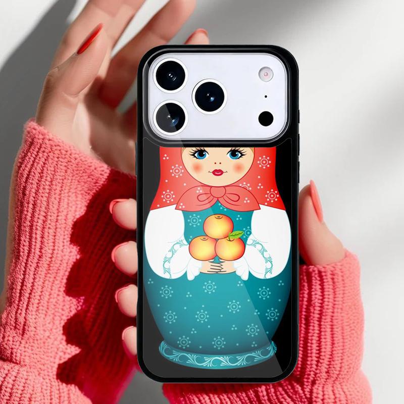 Russian Nesting Doll Phone Case for iPhone 17 Air 16e 15 14 13 Pro Max Back Cover for 12 11 Pro Coque