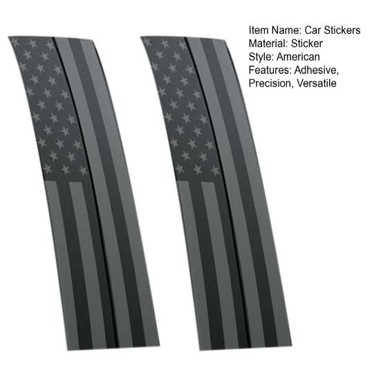 2Pcs Car Stickers Set for B-Pillar 12"x21.5" Gloss Vinyl Decals Self-Adhesive Dog Stickers Decorative Car Vinyls for Cars Laptops Walls