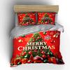 Merry Christmas Winter Scene Bedding set (1 duvet cover, 2 pillowcases, duvet not included)