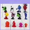 Conjunto de 12 Peças de Figuras de Ação de Pac-man e as Aventuras Fantasmagóricas Apresentando Cores Vibrantes