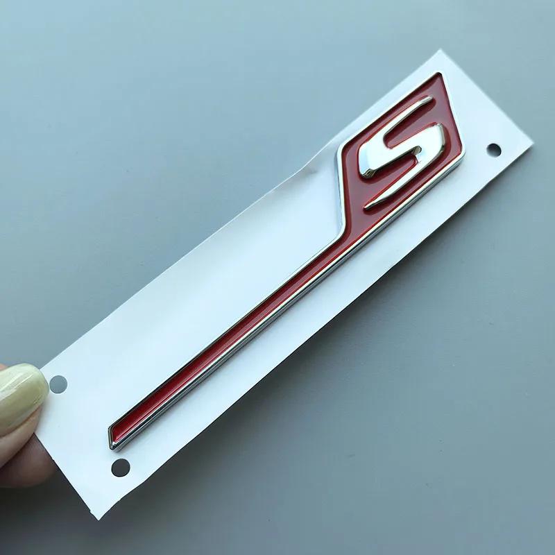 Long Underline S R C Badge ABS Car Emblem for Mercedes Benz AMG C63S E63S GTS GT63S GLC63S A45S CLA45S GLE63S Trunk Logo Sticker XG1