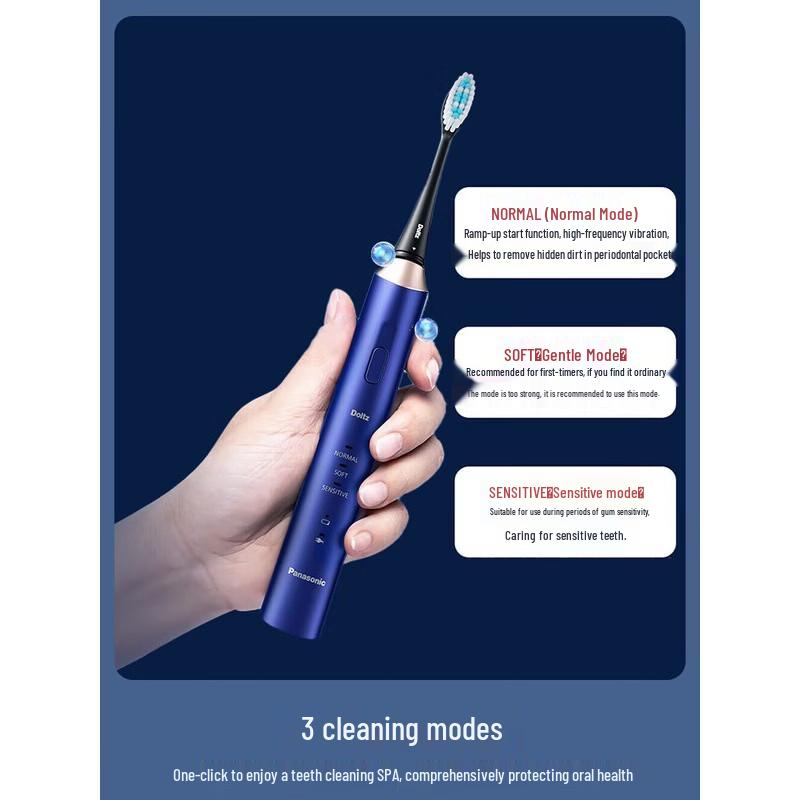 

Panasonic Smart Ultrasonic Electric Toothbrush EW-DC14 CN plug (adapter included)
