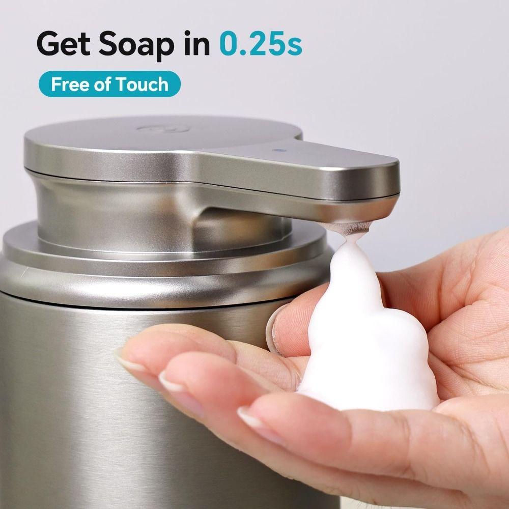 Stainless Steel Electric Lotion Bottle Induction Sensor Kitchen Dish Soap Container  Household