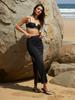 2026 Spring/Summer Fashion Three-Piece Set Women Black Bikini Top High Slit Maxi Skirt Set Two Piece Swimsuit Cover Up Elegant Beachwear Vacation K305