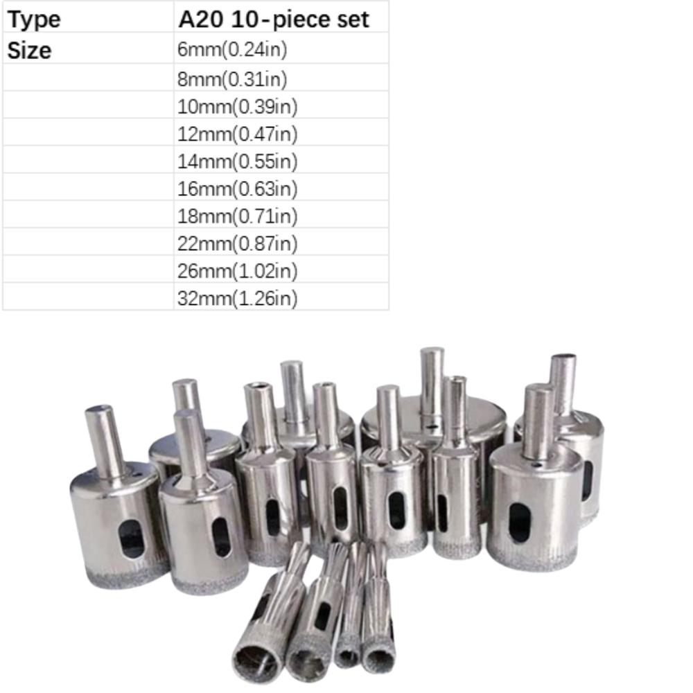 

Hard Steel Tile Wall Punch Large Size Punch Drill Bits Hole Opener Glass Punch Glass Drilling Style B