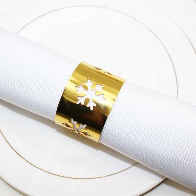 6 Pcs Christmas Napkin Rings Thanksgiving Festive Agate Holiday Holders Table Decors Paper