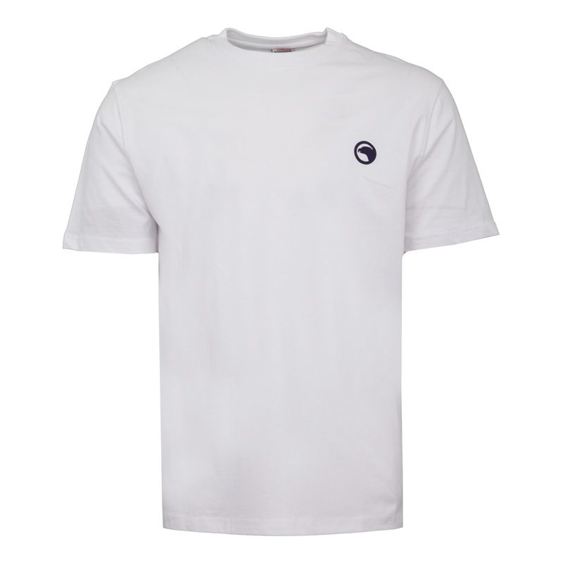 Красная футболка с логотипом, круглый вырез, короткий рукав, мужская COMPAGNIE DE CALIFORNIE XL белый