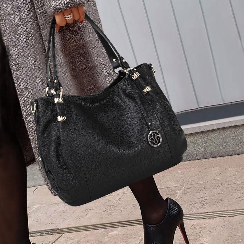 Damenhandtasche mit Blumenmuster, Luxus-Rindsleder, edle Damen-Umhängetasche, Umhängetasche, Geldbörse, echtes Leder