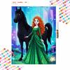 Disney Diamond Painting Kit Princess and Black Horse Style Home Decor Craft Perfect Gift Idea Diamond Art
