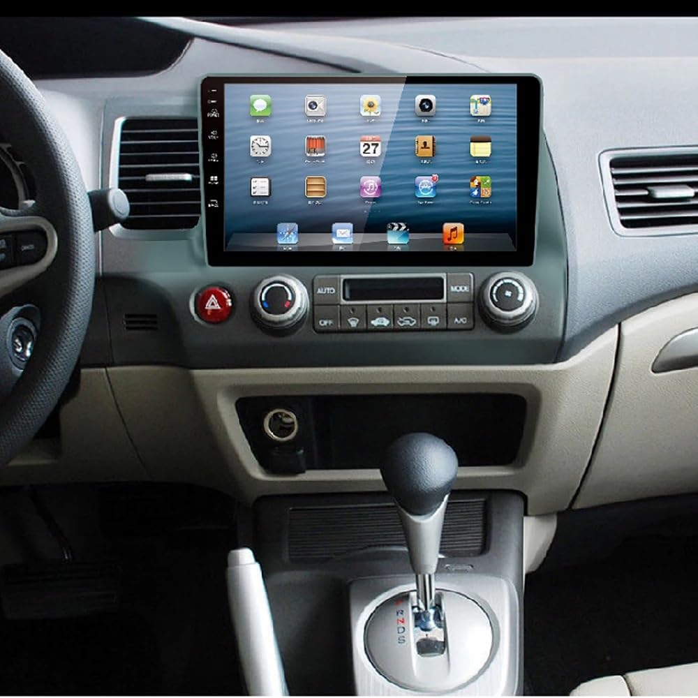 10.1 Inch Car DVD Frame Audio Dash Trim Kits Facia Panel Radio Player Screen 2 Din/Fit For HON.DA CIVIC 2006-2011 Left Stereo(Only Frame)