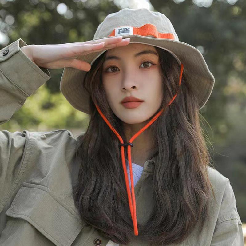 Summer Sunscreen Bucket Hat for Men Women Japanese Wide Brim Sunshade Panama Cap Unisex Camping Hiking Outing Basin Hats