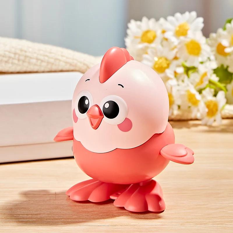 Mechanical Chain Chicken Toy, Walkable, Cute Animal Ornament, Children's Educational Toy, Home Decoration, Gift